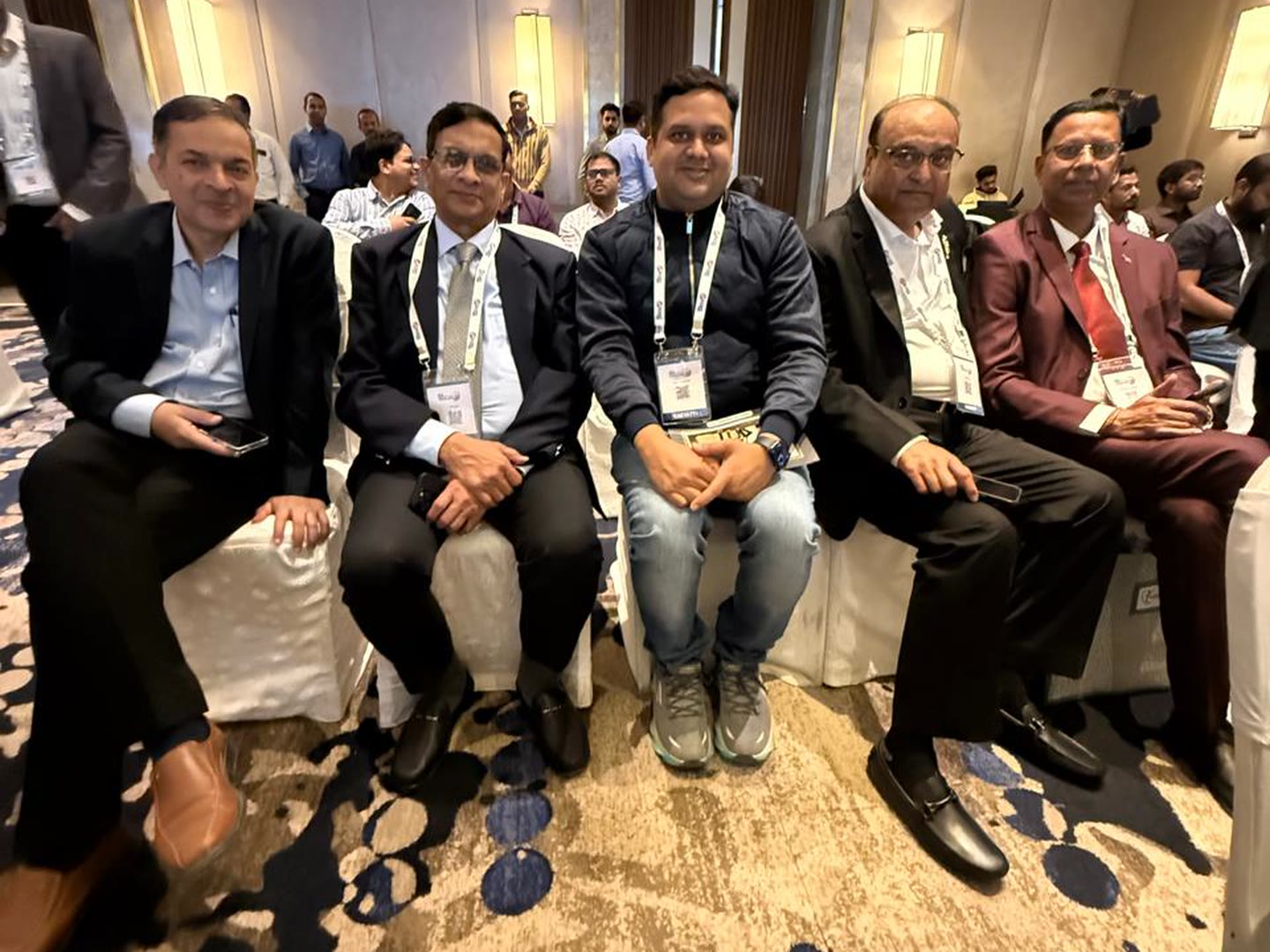 Gastroenterology Club of Indore members and colleagues seated together at a gastroenterology conference